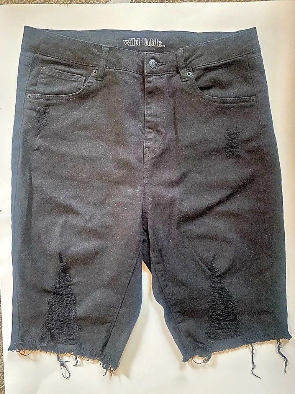 Wild fable High Rise denim Shorts Black Shorts Size 10